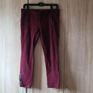 Banana Republic Sloan Pant Burgundy Herringbone